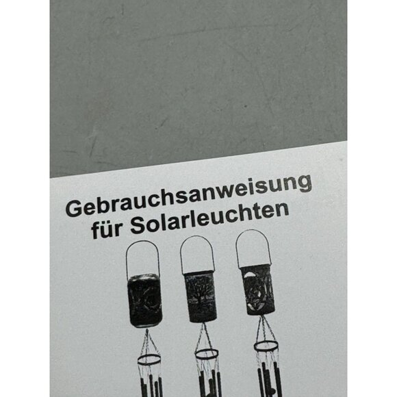 Solar-Powered Copper Hanging Wind Chime Kit With LED Light & Instructions READ - Picture 9 of 9